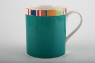Sell Royal Doulton Carnival - T.C.1299 Mug Turquoise/Striped Rim 3 1/4" x 3 3/4"