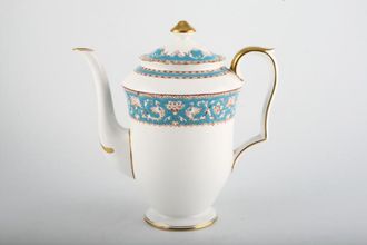 Sell Crown Staffordshire Ellesmere - Turquoise Coffee Pot 2pt