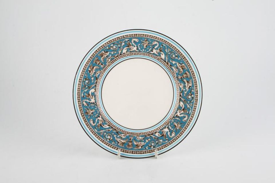 Wedgwood Florentine Turquoise Tea Plate No Middle Pattern | Backstamp W2614 7"