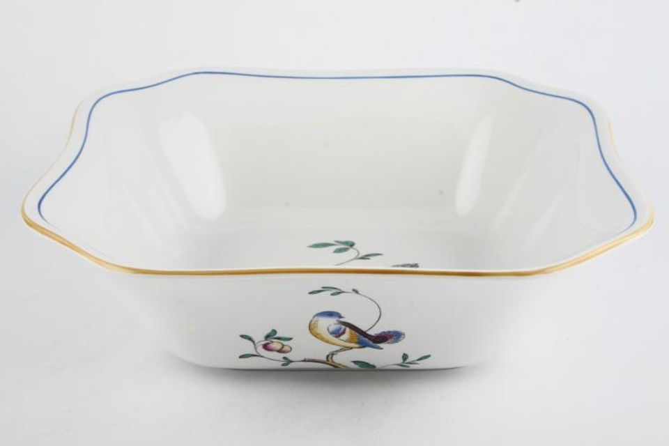 Spode Queen's Bird - Y4973 & S3589 (Shades Vary) Serving Bowl Square - B/S Y4973 10 3/4"