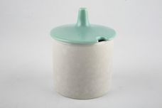 Poole Twintone Seagull and Ice Green Jam Pot + Lid thumb 1