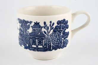 Churchill Blue Willow Teacup Straight Sided 3 1/4" x 2 3/4"