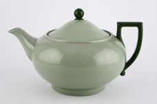 Wedgwood Celadon Green Teapot Dark green handle & knob on lid 1 3/4pt thumb 1