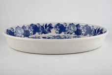 Portmeirion Harvest Blue Roaster Oval baking dish 14 1/2" x 9 1/2" thumb 1