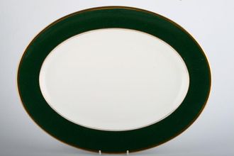 Coalport Athlone - Green Oval Platter 15"