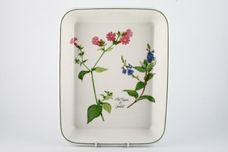 Portmeirion Welsh Wild Flowers Roaster Pink Campion & Speedwell 11 1/2" x 9 7/8" thumb 2