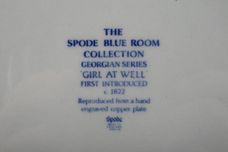 Spode Blue Room Collection Pasta Bowl Girl At The Well - no rim 8 5/8" thumb 3