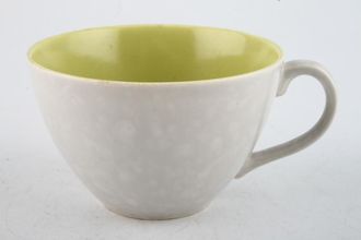 Poole Twintone Seagull and Lime Yellow Breakfast Cup 3 7/8" x 2 1/2"
