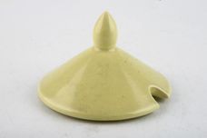 Poole Twintone Seagull and Lime Yellow Mustard Pot + Lid thumb 3
