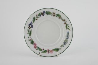 Royal Worcester Worcester Herbs Tea Saucer 3" well - For straight sided cups - made in England 6 1/4"