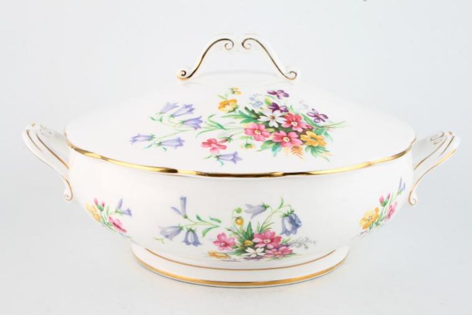 Queen Anne Old Country Spray Vegetable Tureen with Lid