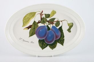 Sell Portmeirion Pomona - Older Backstamps Oval Plate L'Imperatrice Plum 11"