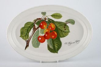 Portmeirion Pomona - Older Backstamps Oval Plate The Biggarreaux Cherry 11"