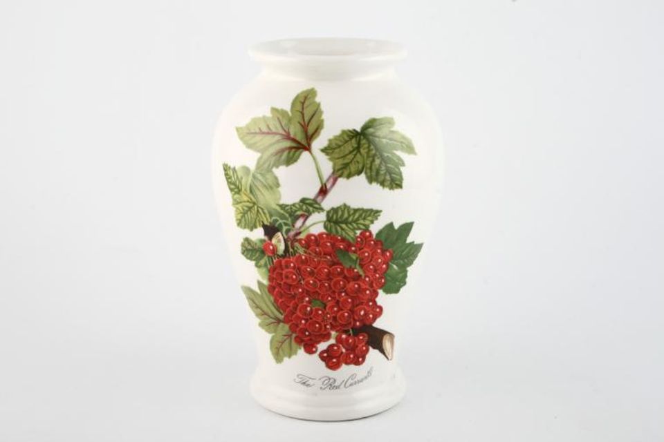 Portmeirion Pomona - Older Backstamps Vase The Red Currant 2 3/4" x 6 1/2"