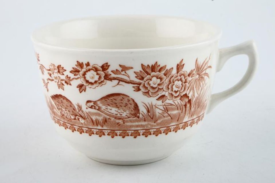 Furnivals Quail - Brown Teacup No Pattern Inside - Some might not have backstamp 3 1/2" x 2 3/8"