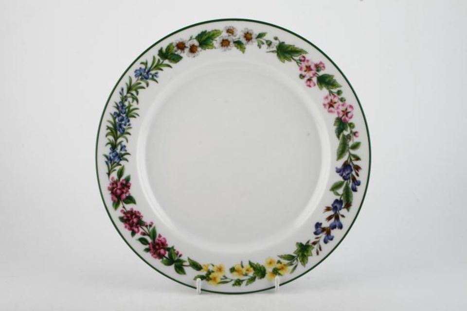 Royal Worcester Worcester Herbs Dinner Plate No Pattern in Centre 10 1/8"