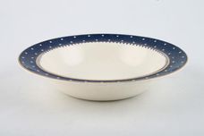 Ridgway Conway - Blue Fruit Saucer Rimmed, cream 5 7/8" x 1 1/4" thumb 1