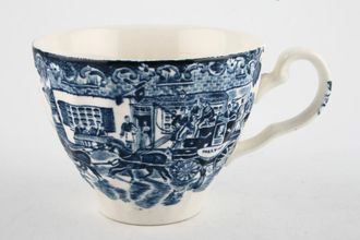 Johnson Brothers Coaching Scenes - Blue Teacup No Flower inside Cup 3 1/2" x 2 5/8"