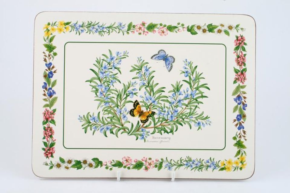 Royal Worcester Worcester Herbs Placemat Set of 6 11 3/4" x 8 3/4"