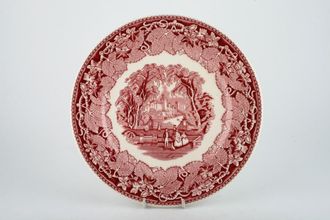 Masons Vista - Pink Dinner Plate plain edge 9 7/8"