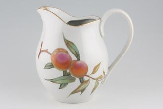 Royal Worcester Evesham - Gold Edge Jug with ice- lip Peach and Damson 3pt