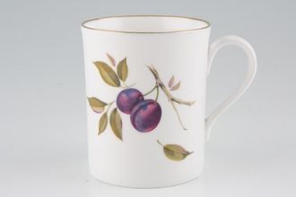 Sell Royal Worcester Evesham - Gold Edge Mug Plums and Peach - Peach on back 3 1/4" x 3 3/4"