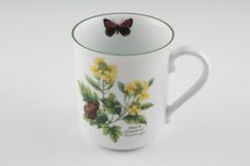 Royal Worcester Worcester Herbs Mug Black Mustard, Bay, Butterfly Inside 3 1/4" x 3 5/8" thumb 1