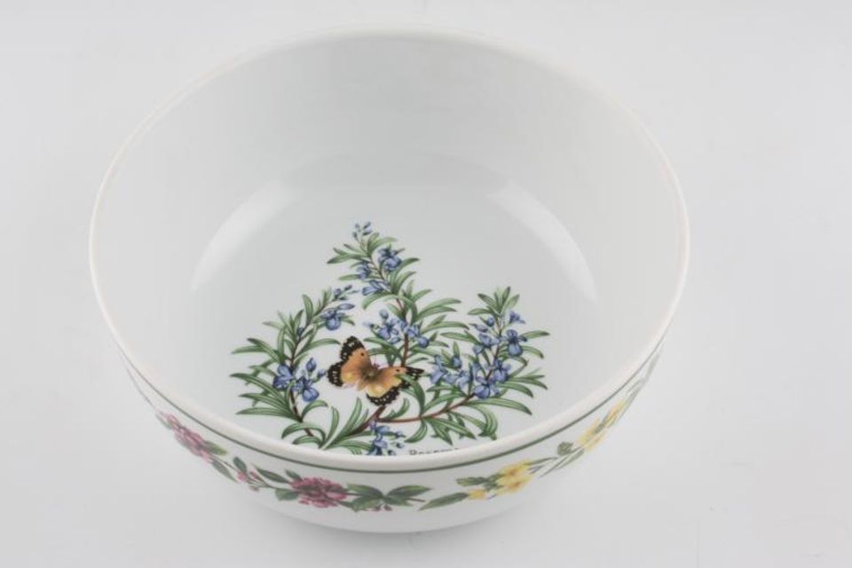Royal Worcester Worcester Herbs Serving Bowl Pattern Inside and out 8"