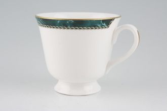 Sell Royal Worcester Medici - Green Teacup no gold on foot, gold in centre of the handle 3 1/2" x 3 1/8"