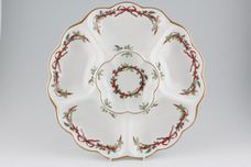 Royal Worcester Holly Ribbons Crudité 6 Sectioned Dish 13 1/2" thumb 2