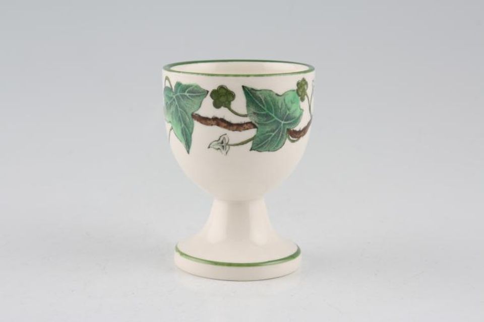 Wedgwood Napoleon Ivy - Green Edge Egg Cup footed 1 7/8" x 2 1/2"