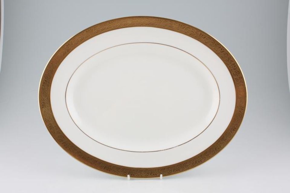 Wedgwood Ascot - Gold Oval Platter 14"
