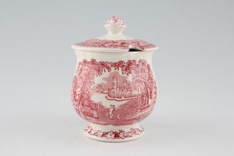 Masons Vista - Pink Jam Pot + Lid