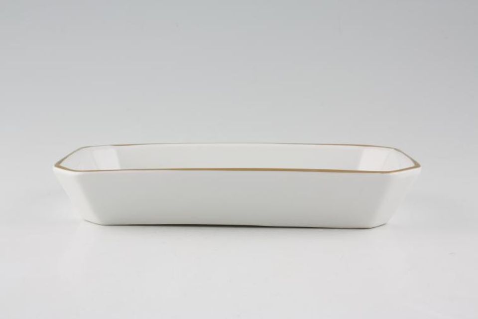 Royal Worcester Astley - Gold Edge Serving Dish 8 1/2" x 4 1/2"