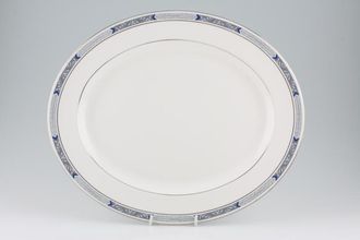 Royal Worcester Beaufort - Blue Oval Platter 15 1/2"