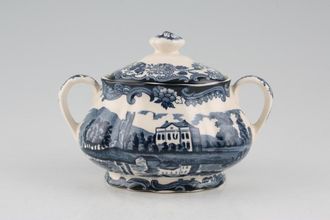 Sell Palissy Avon Scenes - Blue Sugar Bowl - Lidded (Tea)