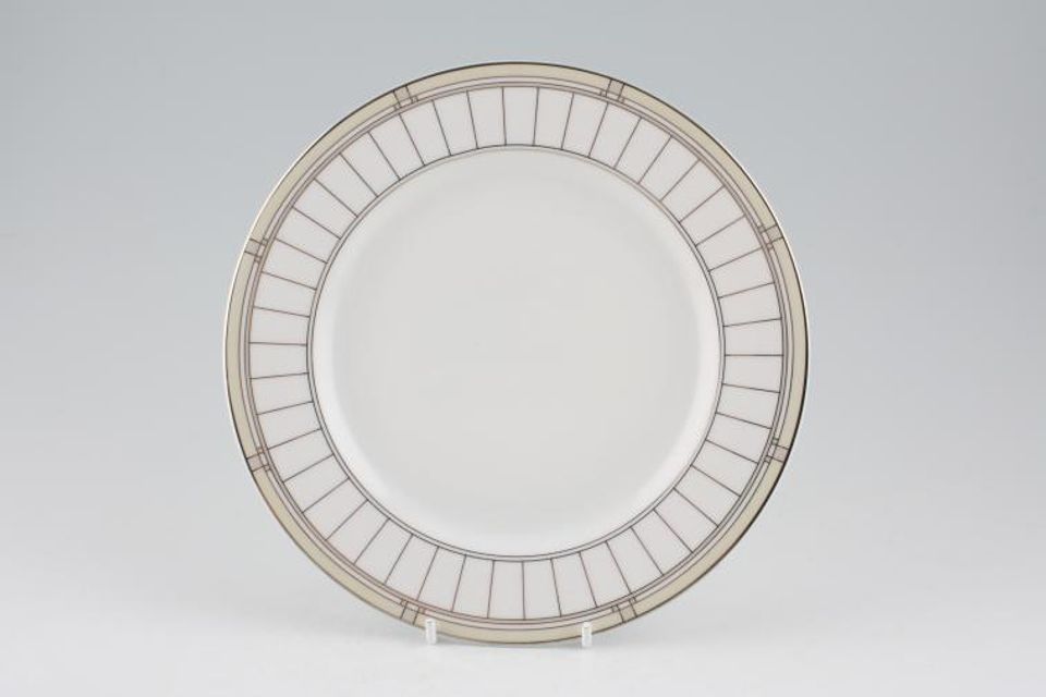 Royal Worcester Mondrian - Cream and White Salad/Dessert Plate Accent 8 1/8"