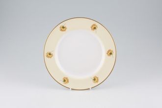 Spode Astor - Y8632 Salad/Dessert Plate Accent Plate / Yellow Rim 8"