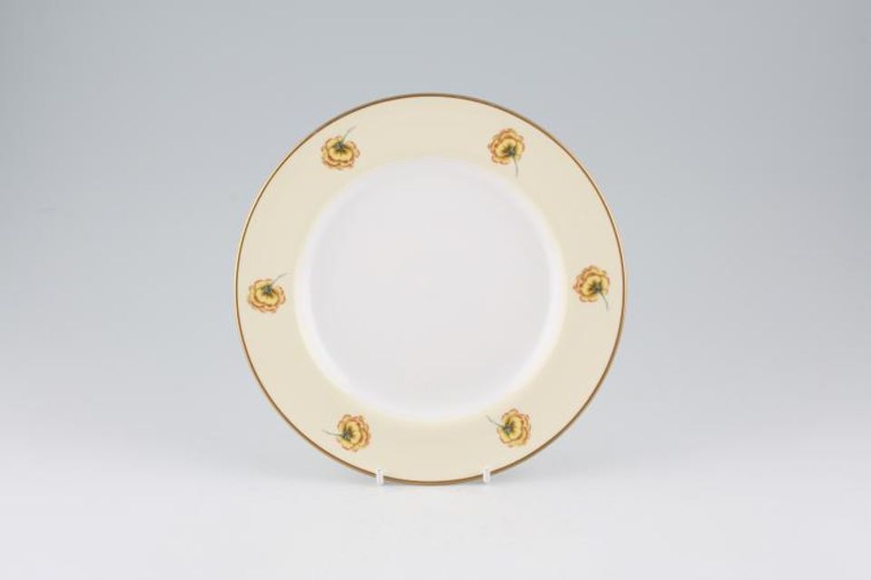 Spode Astor - Y8632 Salad/Dessert Plate Accent Plate / Yellow Rim 8"