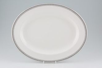 Sell Paragon Olympus - Black and White Oval Platter 13 3/4"