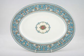 Wedgwood Florentine Turquoise Oval Platter 17 1/4"