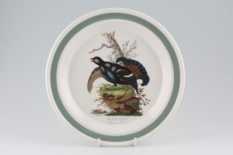 Portmeirion Birds of Britain - Backstamp 1 - Old Dinner Plate Black Cock 10 3/8"