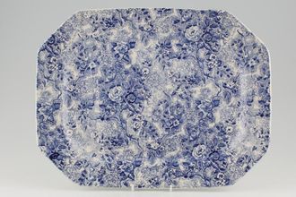 Laura Ashley Chintzware - Blue Oblong Platter 13 1/2"