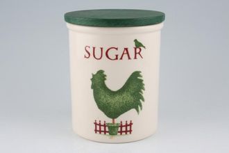 Cloverleaf Topiary Storage Jar + Lid Sugar 5" x 5 3/4"