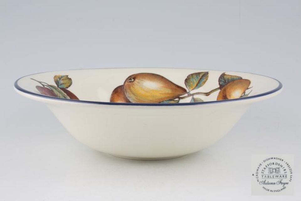 Staffordshire Autumn Fayre Serving Bowl 9 1/4"