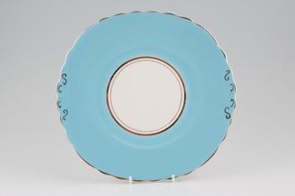 Colclough Harlequin - Ballet - Medium blue Cake Plate 9 1/4"