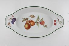 Royal Worcester Evesham Vale Serving Dish Oval Eared 14" thumb 2