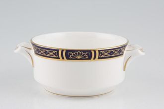 Sell Royal Worcester Mountbatten Cobalt Blue - Gold Edge Soup Cup 2 handles 3 7/8"