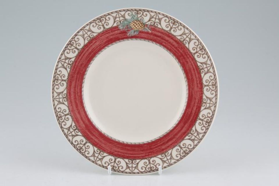Wedgwood Sarah's Garden - Christmas Tea / Side Plate red 7 1/4"