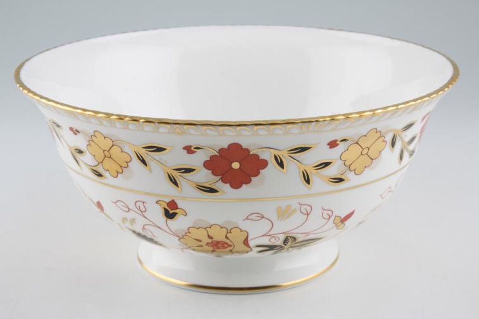 Royal Crown Derby Asian Rose - 8687 Serving Bowl Fancy Edge, footed 9 3/4"